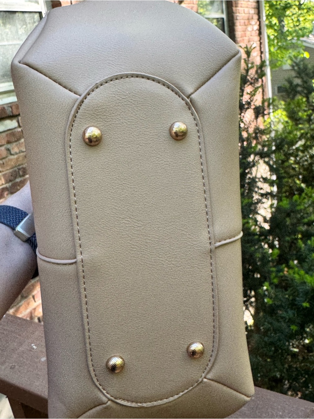 Ello Cora Taupe Structured Shoulder Bag — Polene Vibes—Sold Out Style - Picture 3 of 11